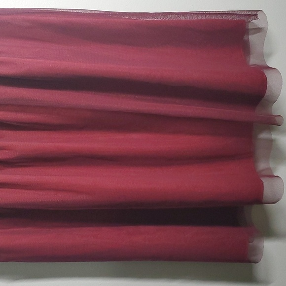 Speechless dress women's size medium M black burgundy lace crepe sleeveless - Picture 4 of 15